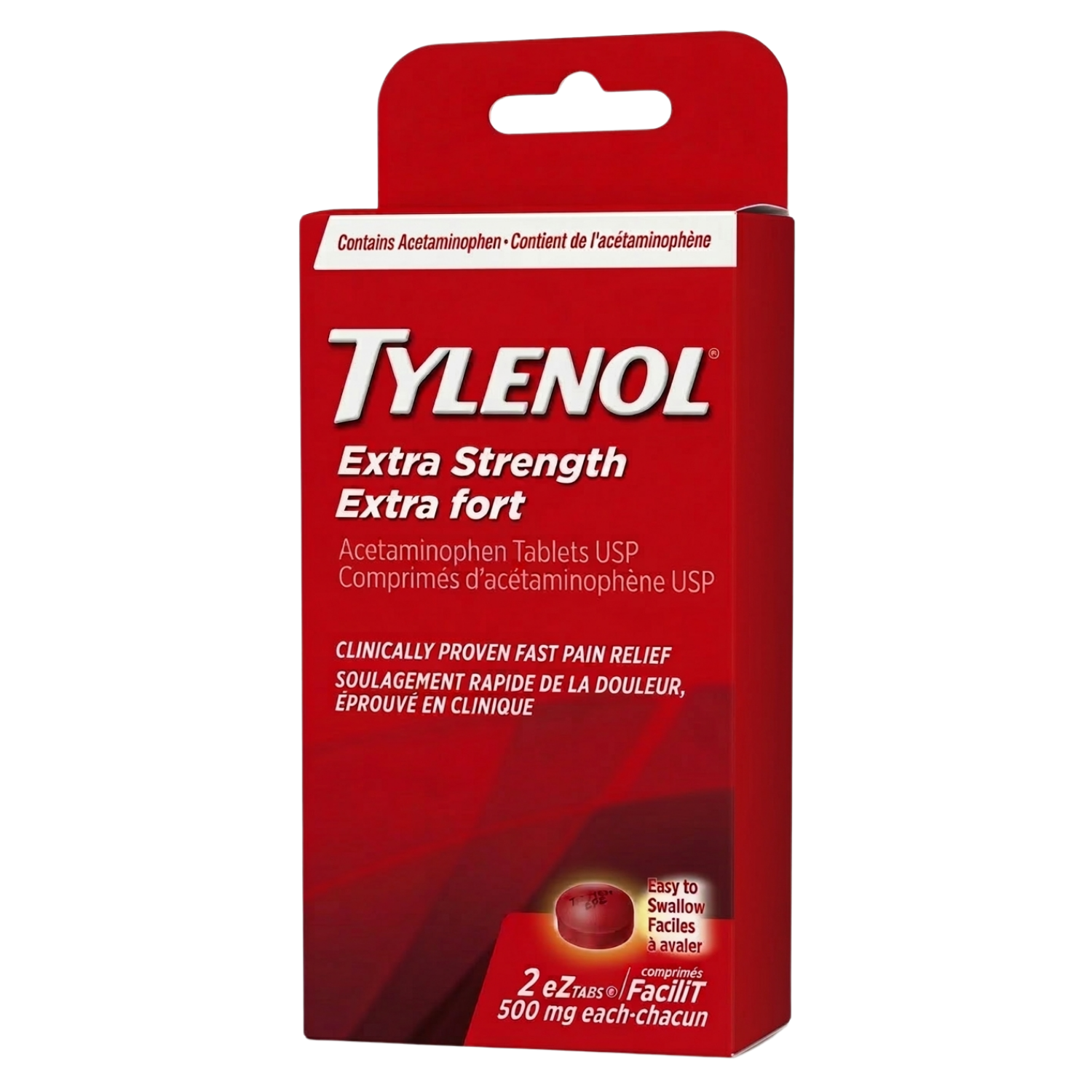 Tylenol Extra Strength 2ct travel pouch